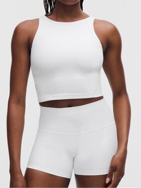 Lululemon Align High-Neck Tank Top | White | Built-In Bra | Size 12